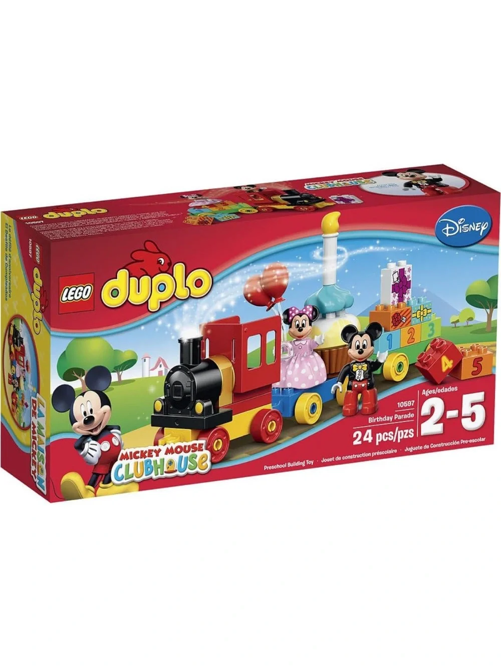 LEGO DUPLO Disney Mickey Mouse Club House & Minnie Birthday Parade Train (24pc)